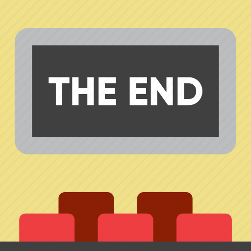 Movie, movies, screen, the end, theater icon - Download on Iconfinder