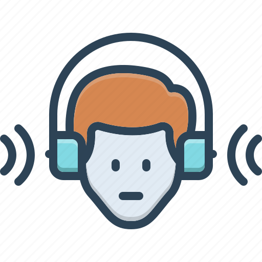 Listening, hearing, headphone, music, auditory, wireless, earphones icon - Download on Iconfinder