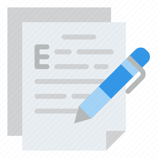 Writing, essays, pen, paper icon - Download on Iconfinder
