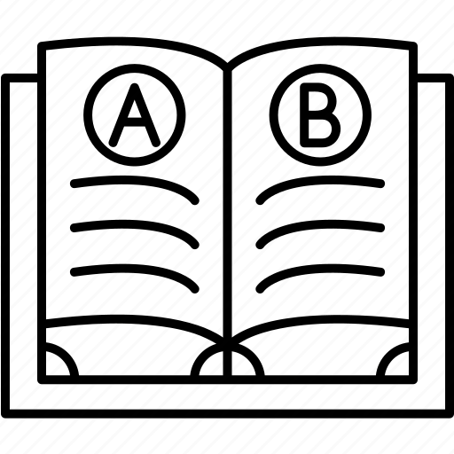 Dictionary, word, meanings, vocabulary, learning, language, reference icon - Download on Iconfinder