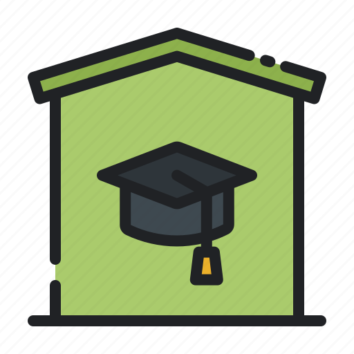 Home, home schooling, study, school icon - Download on Iconfinder