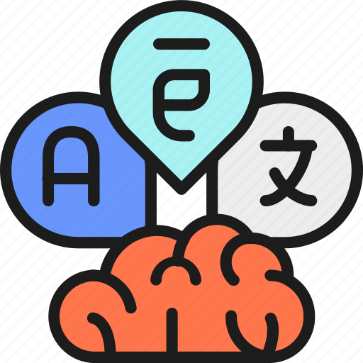 Brain, bubble, communication, concept, creative, language, translation icon - Download on Iconfinder