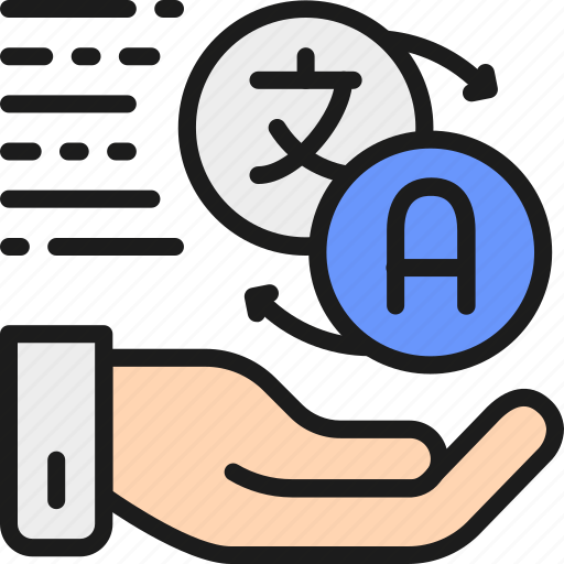 Blank, cartoon, hand, holding, speak, speech, translation icon - Download on Iconfinder