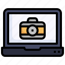 camera, laptop, picture, application, computer