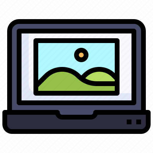 Image, laptop, picture, computer, landscape icon - Download on Iconfinder