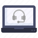 headset, online, support, laptop, communications, computer