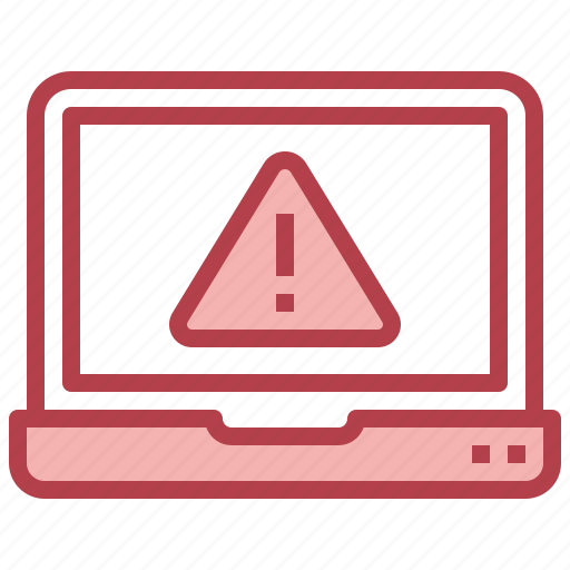 Alert, warning, security, laptop, error icon - Download on Iconfinder