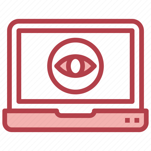 Vision, eye, password, laptop, view, computer icon - Download on Iconfinder