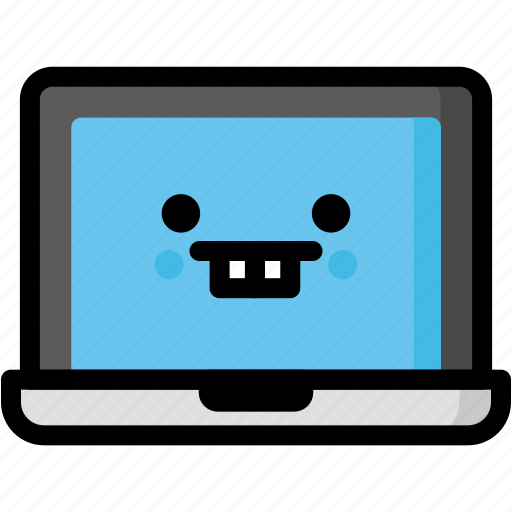 Emoji, emotion, expression, face, feeling, laptop, nerd icon - Download on Iconfinder