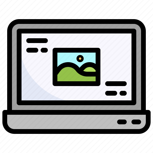 Image, picture, gallery, laptop, photography icon - Download on Iconfinder