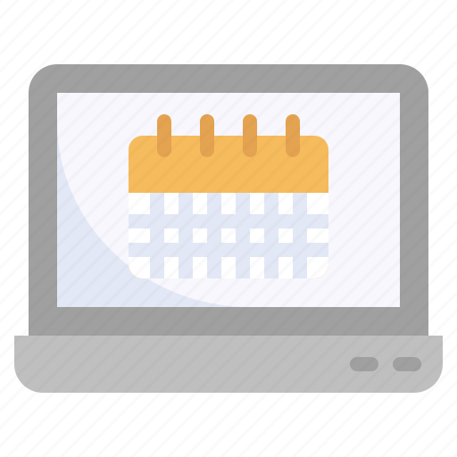 Calendar, time, date, laptop, schedule icon - Download on Iconfinder