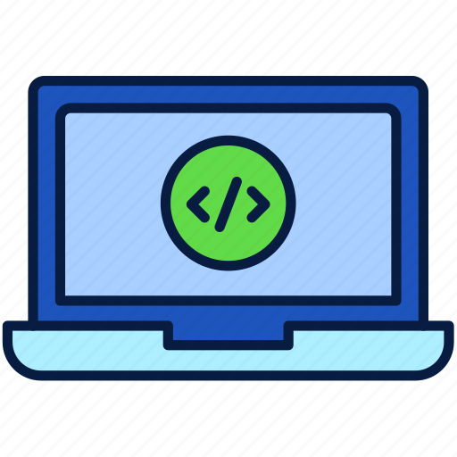 Laptop, coding, online, internet, screen, notebook, device icon - Download on Iconfinder