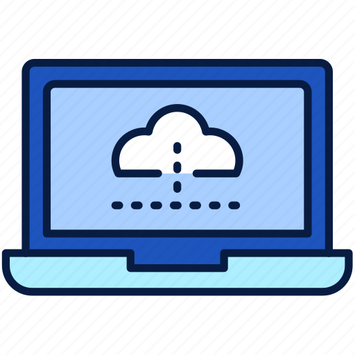Laptop, cloud, storage, online, internet, screen, notebook icon - Download on Iconfinder