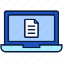 laptop, document, and, file, paper, online, folder, notebook, format