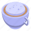latte, aromatic, cup, isometric 