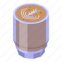 latte, draw, isometric