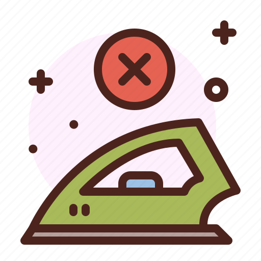 No, iron, laundry, home icon - Download on Iconfinder