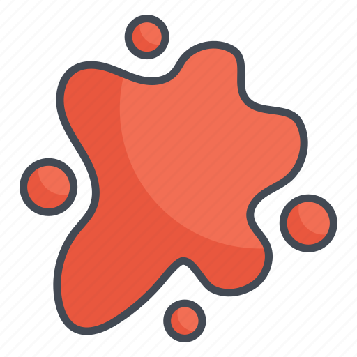 Dirty, messy, liquid, red, stain icon - Download on Iconfinder