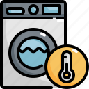 clothing, laundry, machine, temperature, thermometer, washing, water