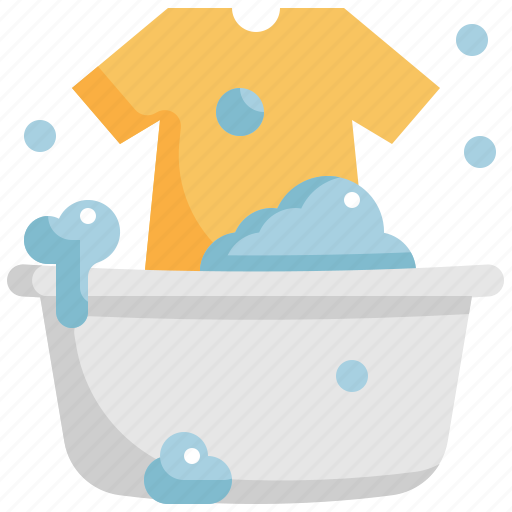 Bucket, clothes, clothing, hand, laundry, washing icon - Download on Iconfinder