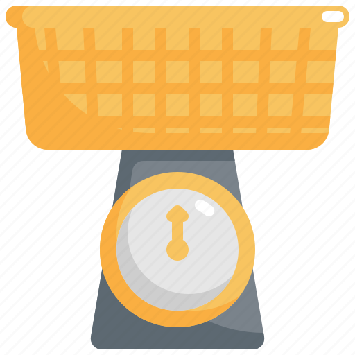Basket, clothes, clothing, laundry, scale, washing, weight icon - Download on Iconfinder