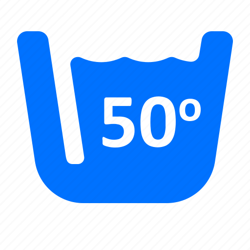 Degrees, fifty, laundry, washing icon - Download on Iconfinder