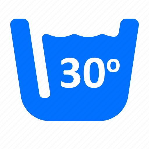Degrees, thirty, washing icon - Download on Iconfinder