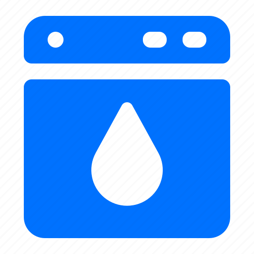 Drop, machine, washing, water icon - Download on Iconfinder