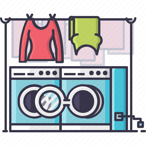 Cloths, laundry, machine, switch, washing, women icon - Download on Iconfinder