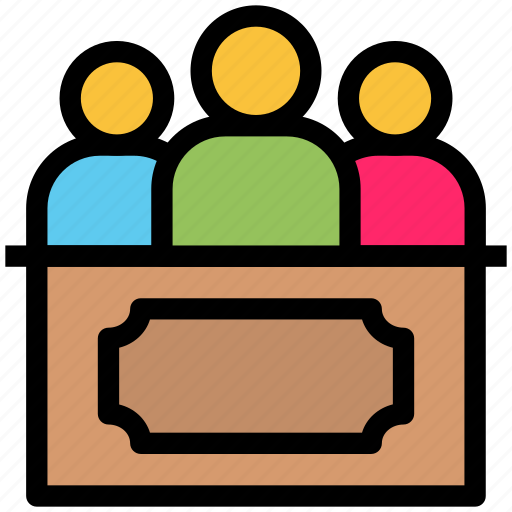 Audience, law, jury, justice, court, trial icon - Download on Iconfinder