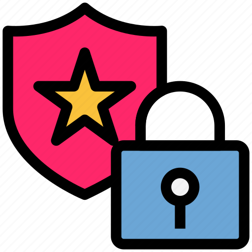 Lock, security, badge, police, safe, justice icon - Download on Iconfinder