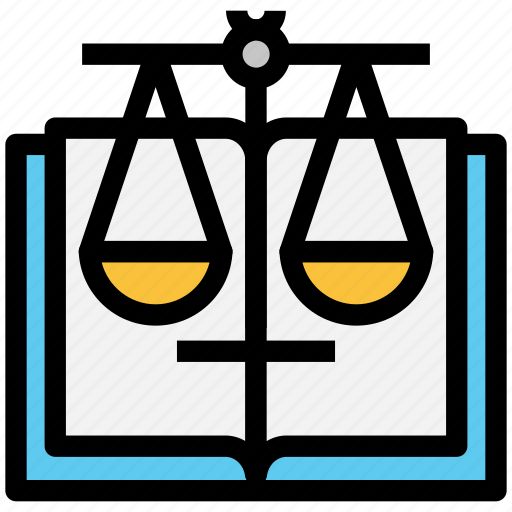 Book, law, justice, knowledge, balance, laws icon - Download on Iconfinder