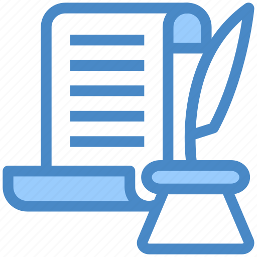 Ink, feather, justice, document, adjudicate icon - Download on Iconfinder