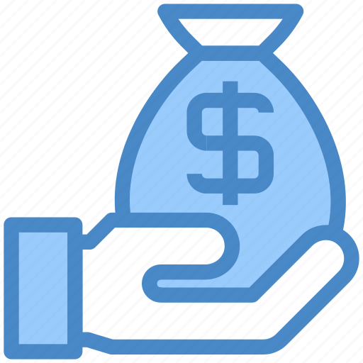 Money, bag, dollar, payment, hand icon - Download on Iconfinder