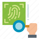 biometrics, fingerprint, investigate, scanning