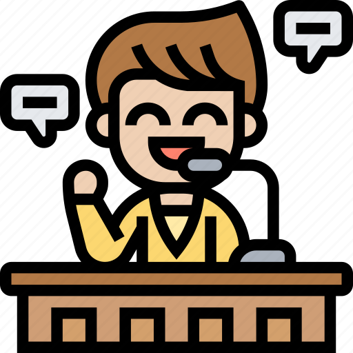 Attorney, prosecutor, advocate, barrister, speech icon - Download on Iconfinder