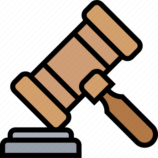 Gavel, judge, order, verdict, courtroom icon - Download on Iconfinder