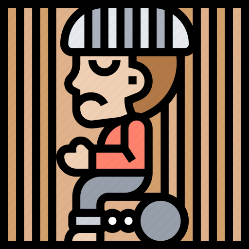 Prisoner, arrested, jailed, criminal, inmate icon - Download on Iconfinder