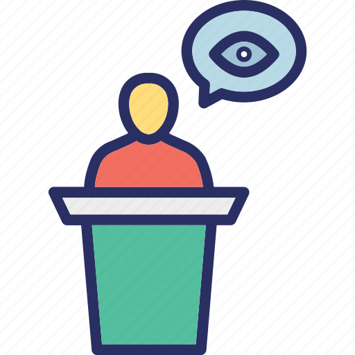 Court, eyewitness, justice, law, podium, speech, witness icon icon - Download on Iconfinder