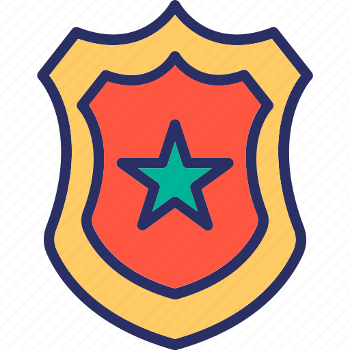 Badge, emblem, police, policemen, sheriff, shield, star icon icon - Download on Iconfinder