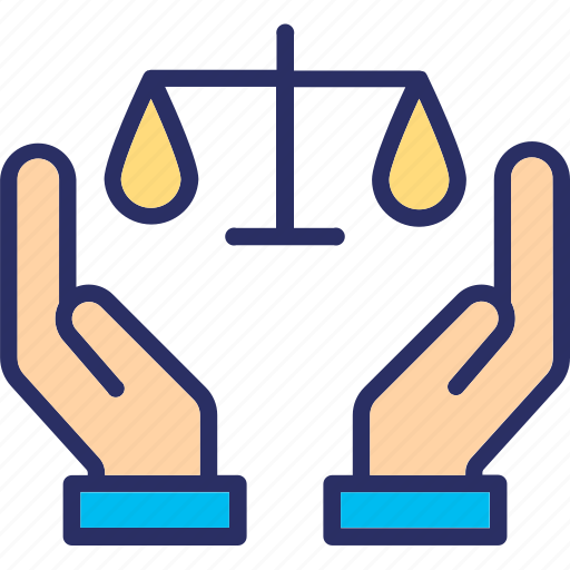 Court, hand, judge, justice, law, lawyer, scale icon icon - Download on Iconfinder