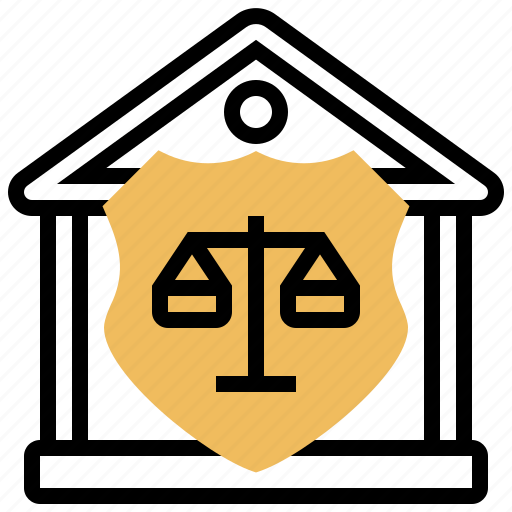 Balance, courthouse, justice, legislation, shield icon - Download on Iconfinder