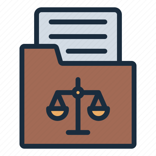 File, folder, law, justice, legal icon - Download on Iconfinder