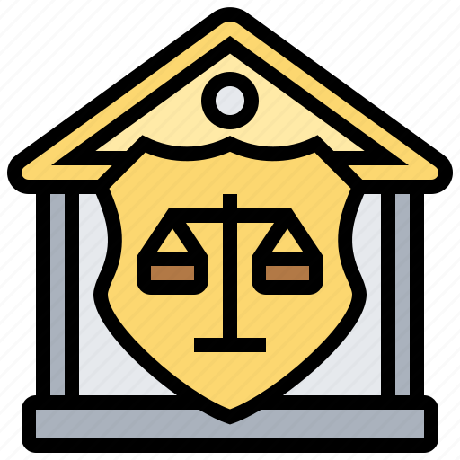 Balance, courthouse, justice, legislation, shield icon - Download on Iconfinder