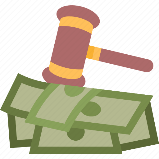 Lawsuit, settlement, money, payment, auction icon - Download on Iconfinder