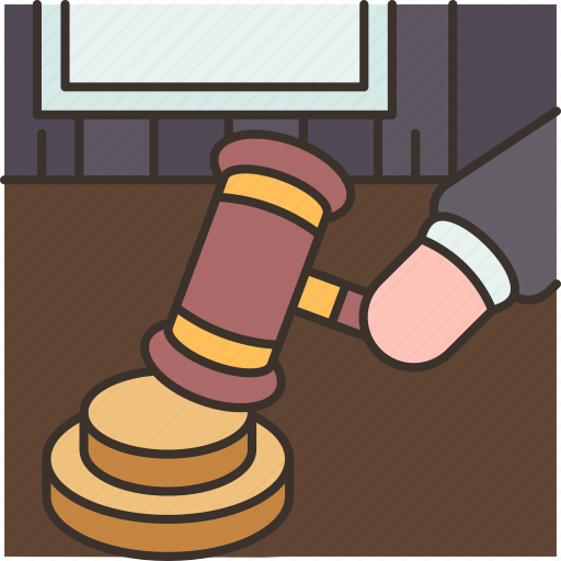 Court, decree, gavel, judge, sentence icon - Download on Iconfinder