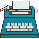 typewriter, type, secretary, document, vintage