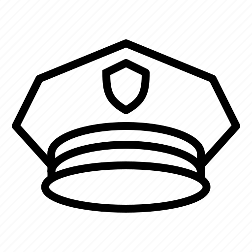 Cap, crime, hat, law, military, officer, police icon - Download on Iconfinder