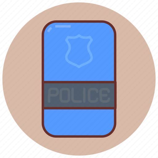 Riot, shield, protective, cover, guard, armor, defend icon - Download on Iconfinder