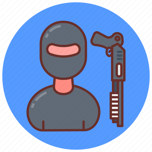 Terrorist, guerrilla, anarchist, gunman, rebel, assassin icon - Download on Iconfinder